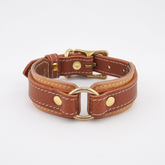 Leather Dog Collar - Tan