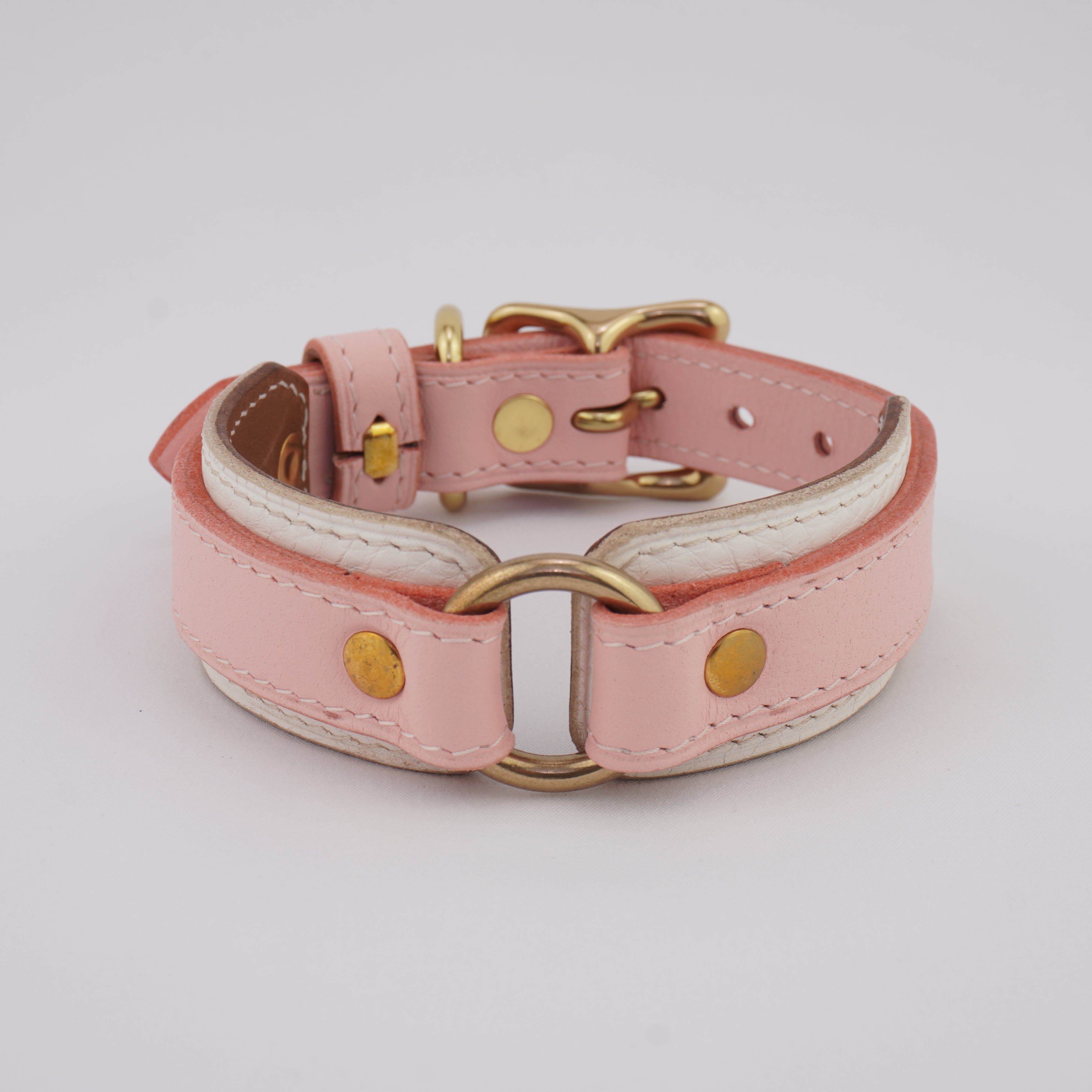 Leather Dog Collar - Pink – LALADOX