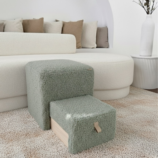 Australia First Dog Steps Ottoman Moss