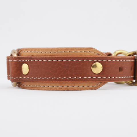 Leather Dog Collar - Tan