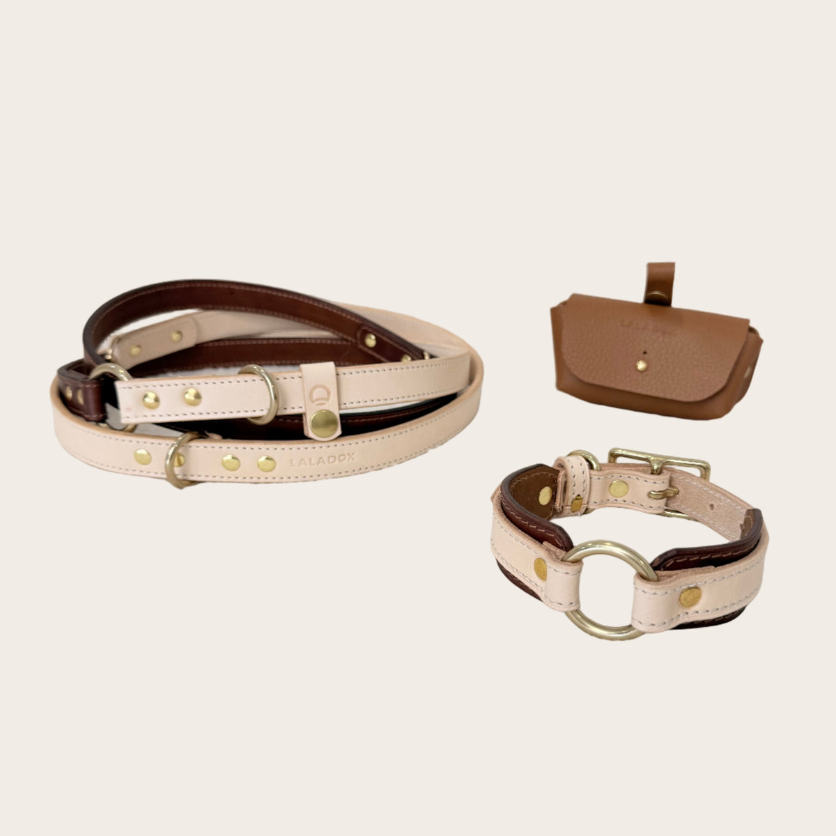 Leather Collar & Lead Walk Set | LALADOX